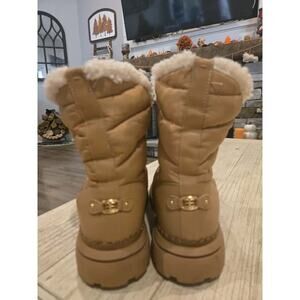 Sam Edelman Women's Brown Ankle Snow Boots Size 9.5 Winter Warm Casual